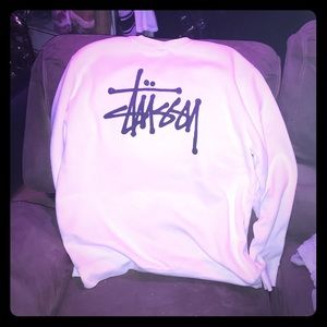 Stussy crewneck sweater size XL white